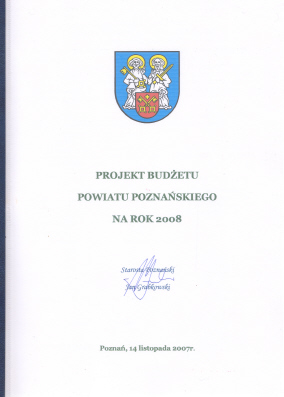 Projekt budżetu - 2008