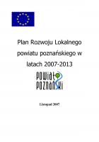 Planu Rozwoju Lokalnego powiatu poznańskiego w latach 2007-2013