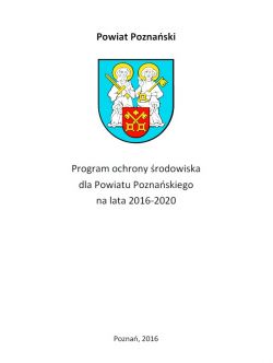 Program ochrony środowiska dla Powiatu Poznańskiego