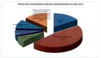 Struktura dochodów przedstawiona w postaci wykresu kołowego