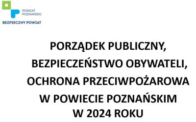 Strona tytułowa - Bezpieczeństwo w powiecie 2024