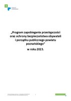 Sprawozdanie z realizacji Programu zapobiegania przestępczości oraz ochrony bezpieczeństwa obywateli  i porządku publicznego powiatu poznańskiego w roku 2023.pdf